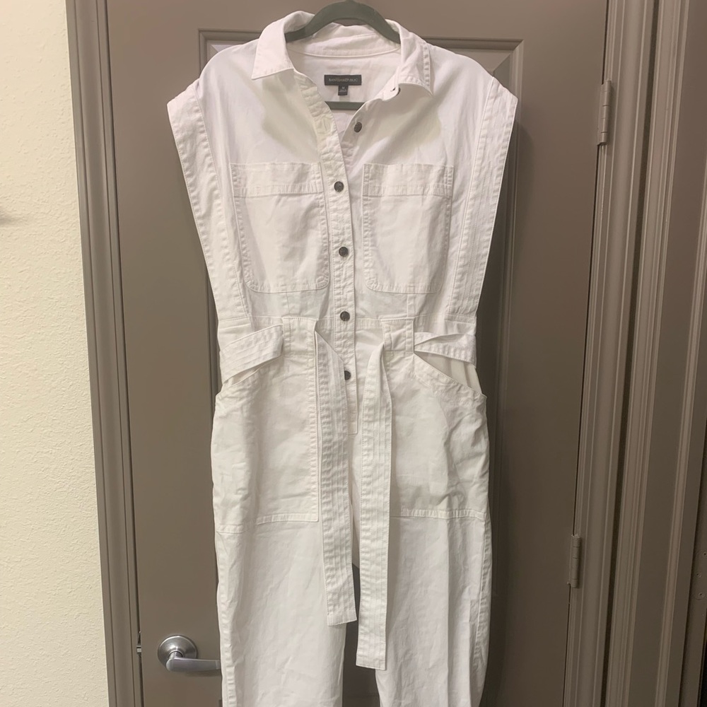Brand new with tags white banana republic jumpsuit